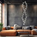 Lampa wisząca AURORA 26 przezroczystych kloszy G9 wysokość 2.4m 10258 TK Lighting