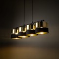 Lampa wisząca HILTON gwint E27 moc 15W styl nowoczesny klosz tkanina | czarny 4342 TK lighting