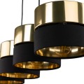 Lampa wisząca HILTON gwint E27 moc 15W styl nowoczesny klosz tkanina | czarny 4342 TK lighting