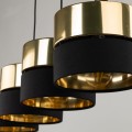 Lampa wisząca HILTON gwint E27 moc 15W styl nowoczesny klosz tkanina | czarny 4342 TK lighting