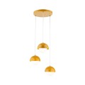Lampa wisząca nowoczesna trzy szklane klosze BONO OCHRA 10266 TK Lighting