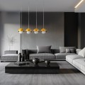 Lampa wisząca na listwie metalowo-szklane klosze BONO OCHRA 10267 TK Lighting