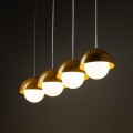 Lampa wisząca na listwie metalowo-szklane klosze BONO OCHRA 10267 TK Lighting