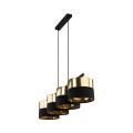 Lampa wisząca HILTON gwint E27 moc 15W styl nowoczesny klosz tkanina | czarny 4342 TK lighting