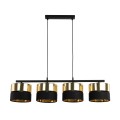 Lampa wisząca HILTON gwint E27 moc 15W styl nowoczesny klosz tkanina | czarny 4342 TK lighting