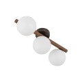 Lampa sufitowa ESTERA WOOD listwa orzech szklane mleczne klosze 10269 TK Lighting