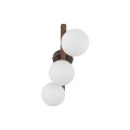 Lampa sufitowa ESTERA WOOD listwa orzech szklane mleczne klosze 10269 TK Lighting