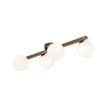 Lampa sufitowa z czterema szklanymi kloszami ESTERA WOOD ORZECH 10270 TK Lighting
