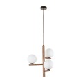 Lampa sufitowa do salonu ESTERA WOOD ORZECH szklane klosze G9 10271 TK Lighting