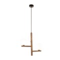 Lampa sufitowa do salonu ESTERA WOOD ORZECH szklane klosze G9 10271 TK Lighting
