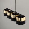 Lampa wisząca HILTON gwint E27 moc 15W styl nowoczesny klosz tkanina | czarny 4342 TK lighting