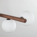 Lampa wisząca z drewna do jadalni i salonu, 7 kloszy 10272 TK Lighting