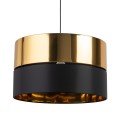 Lampa wisząca HILTON gwint E27 moc 15W styl nowoczesny klosz tkanina | czarny 4346 TK lighting