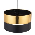 Lampa wisząca HILTON gwint E27 moc 15W styl nowoczesny klosz tkanina | czarny 4346 TK lighting