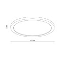 Lampa sufitowa plafon AQUA WOOD BUK 500 45W LED 18008 TK Lighting