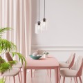 Lampa wisząca zwis MOLLY PINK szklany klosz na E27 10296 TK Lighting