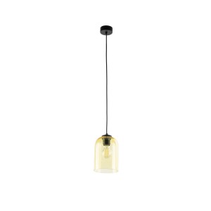 Lampa wisząca szklany klosz MOLLY żółta na E27 do salonu 10297 TK Lighting