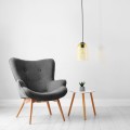Lampa wisząca szklany klosz MOLLY żółta na E27 do salonu 10297 TK Lighting