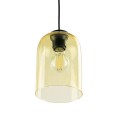 Lampa wisząca szklany klosz MOLLY żółta na E27 do salonu 10297 TK Lighting