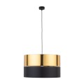 Lampa wisząca HILTON gwint E27 moc 15W styl nowoczesny klosz tkanina | czarny 4346 TK lighting