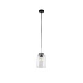 Lampa wisząca MOLLY gwint E27 moc 15W styl nowoczesny szklany klosz | czarny 10300 TK lighting