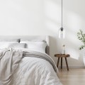 Lampa wisząca MOLLY gwint E27 moc 15W styl nowoczesny szklany klosz | czarny 10300 TK lighting