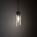 Lampa wisząca MOLLY gwint E27 moc 15W styl nowoczesny szklany klosz | czarny 10300 TK lighting