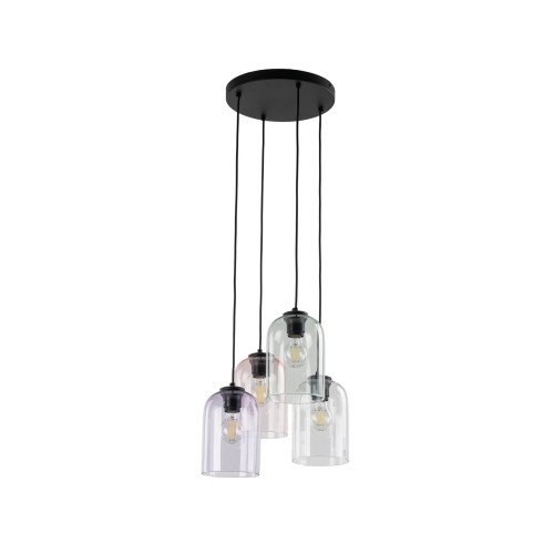 Lampa wisząca z czterema szklanymi kloszami na rozecie MOLLY 10301 TK Lighting