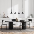 Lampa wisząca czarna CONO BLACK MINI 4xGU10 do jadalni 10305 TK Lighting