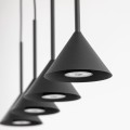 Lampa wisząca czarna CONO BLACK MINI 4xGU10 do jadalni 10305 TK Lighting
