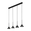 Lampa wisząca czarna CONO BLACK MINI 4xGU10 do jadalni 10305 TK Lighting