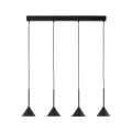 Lampa wisząca czarna CONO BLACK MINI 4xGU10 do jadalni 10305 TK Lighting