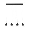 Lampa wisząca czarna CONO BLACK MINI 4xGU10 do jadalni 10305 TK Lighting