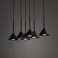 Lampa wisząca zwisy metalowe klosze CONO BLACK MINI 6xGU10 10306 TK Lighting