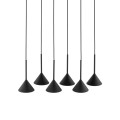 Lampa wisząca zwisy metalowe klosze CONO BLACK MINI 6xGU10 10306 TK Lighting