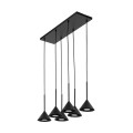 Lampa wisząca zwisy metalowe klosze CONO BLACK MINI 6xGU10 10306 TK Lighting