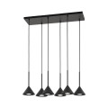 Lampa wisząca zwisy metalowe klosze CONO BLACK MINI 6xGU10 10306 TK Lighting