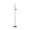 Lampa podłogowa VOX gwint GU10/G9 moc 10W styl skandynawski szklany klosz | czarny 16063 TK lighting