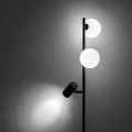 Lampa podłogowa VOX gwint GU10/G9 moc 10W styl skandynawski szklany klosz | czarny 16063 TK lighting