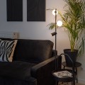 Lampa podłogowa VOX gwint GU10/G9 moc 10W styl skandynawski szklany klosz | czarny 16063 TK lighting