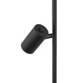 Lampa podłogowa VOX gwint GU10/G9 moc 10W styl skandynawski szklany klosz | czarny 16063 TK lighting