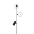 Lampa podłogowa VOX gwint GU10/G9 moc 10W styl skandynawski szklany klosz | czarny 16063 TK lighting