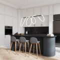 Nowoczesna lampa wisząca  FLEXI LED 4000K do jadalni czarna 18007 TK Lighti