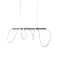Nowoczesna lampa wisząca  FLEXI LED 4000K do jadalni czarna 18007 TK Lighti