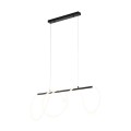 Nowoczesna lampa wisząca  FLEXI LED 4000K do jadalni czarna 18007 TK Lighti