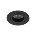 Oczko podtynkowe czarne AURA ruchome do nowoczesnego IP65 do łazienki 10571