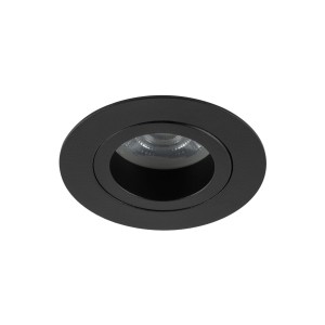 Oczko podtynkowe czarne AURA ruchome do nowoczesnego IP65 do łazienki 10571