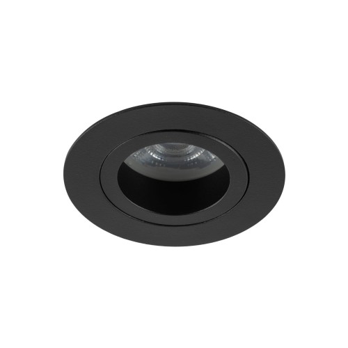 Oczko podtynkowe czarne AURA ruchome do nowoczesnego IP65 do łazienki 10571