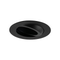 Oczko podtynkowe czarne AURA ruchome do nowoczesnego IP65 do łazienki 10571