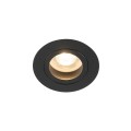 Oczko podtynkowe czarne AURA ruchome do nowoczesnego IP65 do łazienki 10571